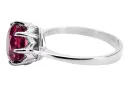Vintage Jewlery Ring Ruby Sterling silver 925 vrc157s
